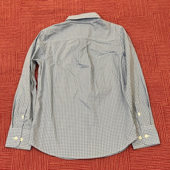 johnnie-O boys 8 years checkered Blue / White Kids Button Down Shirt - Picture 9 of 12